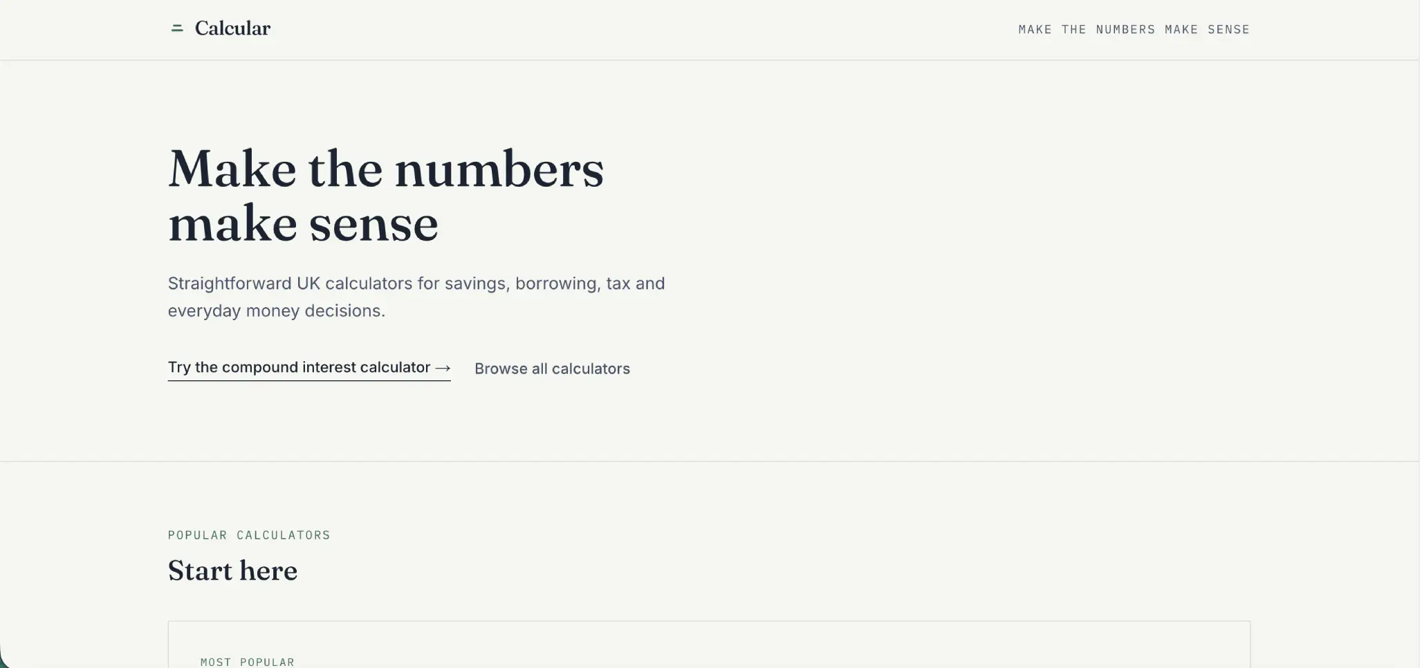 Calcular — screenshot