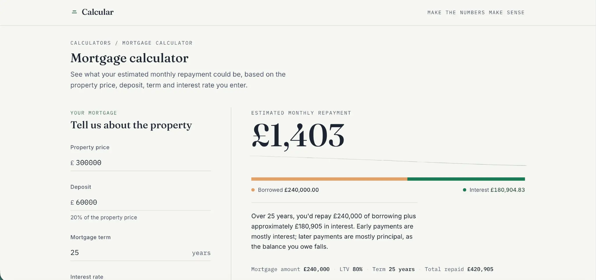 Calcular — additional screenshot